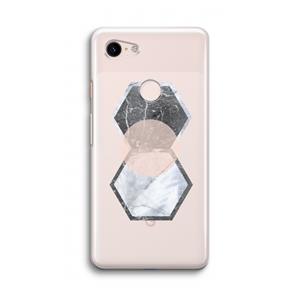 CaseCompany Creatieve toets: Google Pixel 3 Transparant Hoesje