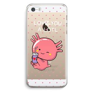 CaseCompany Love You A Lotl: iPhone 5 / 5S / SE Transparant Hoesje