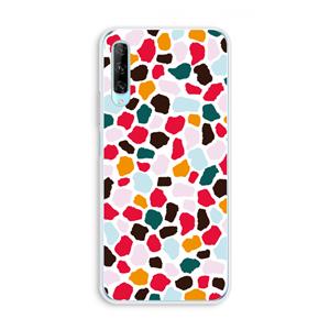 CaseCompany Colored Giraffe: Huawei P Smart Pro Transparant Hoesje