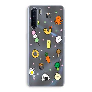 CaseCompany Happy bento friends: Oppo A91 Transparant Hoesje