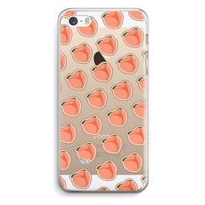 CaseCompany Just peachy: iPhone 5 / 5S / SE Transparant Hoesje