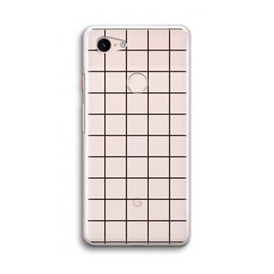 CaseCompany Rooster: Google Pixel 3 Transparant Hoesje