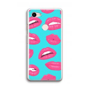 CaseCompany Bite my lip: Google Pixel 3 Transparant Hoesje