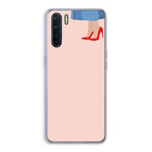 CaseCompany High heels: Oppo A91 Transparant Hoesje