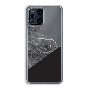 CaseCompany Combinatie marmer: Oppo Find X3 Transparant Hoesje
