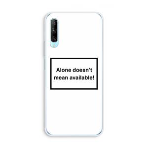 CaseCompany Alone: Huawei P Smart Pro Transparant Hoesje