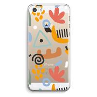 CaseCompany Abstract: iPhone 5 / 5S / SE Transparant Hoesje