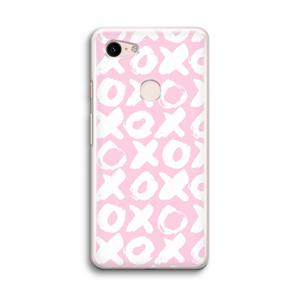 CaseCompany XOXO: Google Pixel 3 Transparant Hoesje