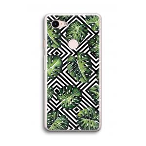 CaseCompany Geometrische jungle: Google Pixel 3 Transparant Hoesje