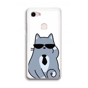 CaseCompany Cool cat: Google Pixel 3 Transparant Hoesje