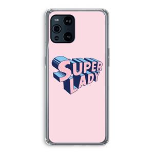 CaseCompany Superlady: Oppo Find X3 Transparant Hoesje