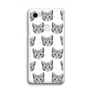 CaseCompany Kitten: Google Pixel 3 Transparant Hoesje