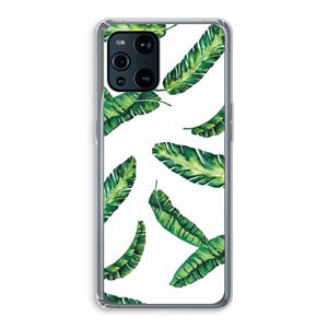 CaseCompany Lange bladeren: Oppo Find X3 Transparant Hoesje
