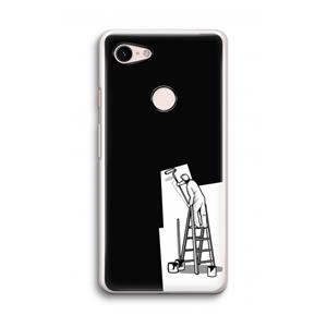 CaseCompany Musketon Painter: Google Pixel 3 Transparant Hoesje