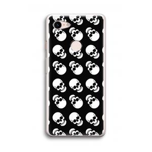 CaseCompany Musketon Skulls: Google Pixel 3 Transparant Hoesje