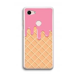 CaseCompany Ice cream: Google Pixel 3 Transparant Hoesje