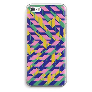 CaseCompany Skew Blush 1: iPhone 5 / 5S / SE Transparant Hoesje