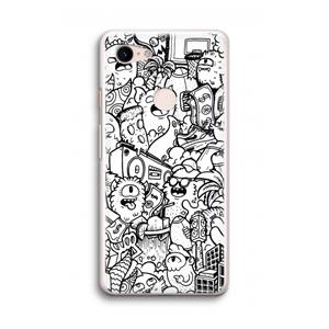 CaseCompany Vexx City #2: Google Pixel 3 Transparant Hoesje
