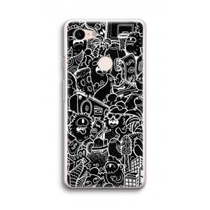 CaseCompany Vexx Black City : Google Pixel 3 Transparant Hoesje