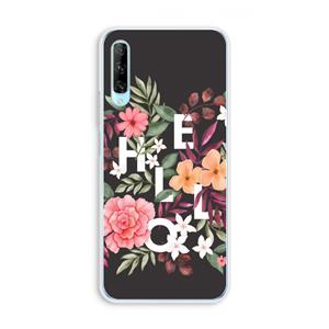 CaseCompany Hello in flowers: Huawei P Smart Pro Transparant Hoesje