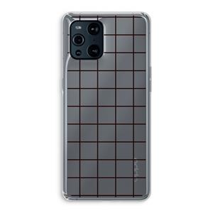 CaseCompany Rooster: Oppo Find X3 Transparant Hoesje