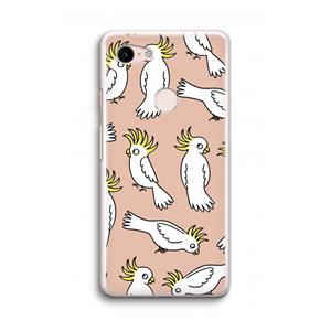 CaseCompany Papegaai: Google Pixel 3 Transparant Hoesje