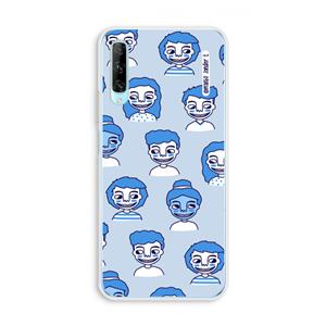 CaseCompany Gezichtjes: Huawei P Smart Pro Transparant Hoesje