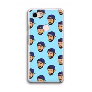 CaseCompany Drake Away: Google Pixel 3 Transparant Hoesje