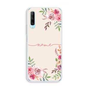 CaseCompany Rozen: Huawei P Smart Pro Transparant Hoesje