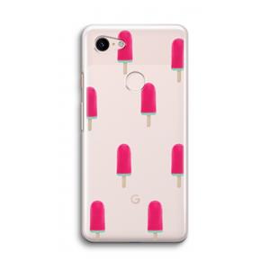 CaseCompany Waterijsje: Google Pixel 3 Transparant Hoesje