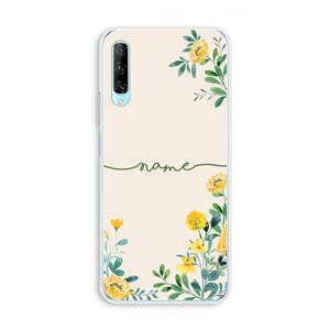 CaseCompany Gele bloemen: Huawei P Smart Pro Transparant Hoesje