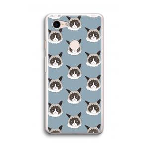 CaseCompany It's a Purrr Case: Google Pixel 3 Transparant Hoesje