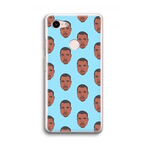 CaseCompany Kanye Call Me℃: Google Pixel 3 Transparant Hoesje