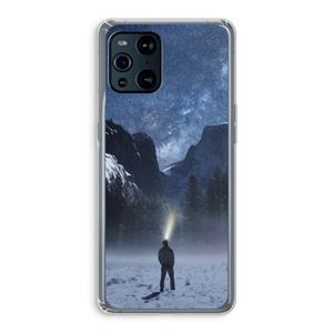 CaseCompany Wanderlust: Oppo Find X3 Transparant Hoesje