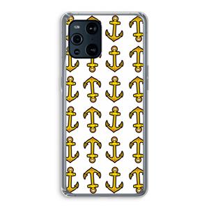 CaseCompany Musketon Anchor: Oppo Find X3 Transparant Hoesje