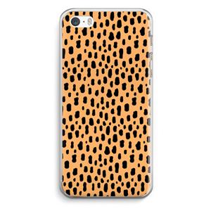CaseCompany Panter: iPhone 5 / 5S / SE Transparant Hoesje