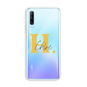 CaseCompany Amber Script: Huawei P Smart Pro Transparant Hoesje