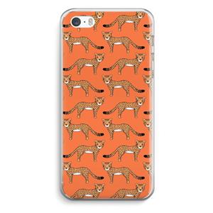 CaseCompany Cheetah: iPhone 5 / 5S / SE Transparant Hoesje