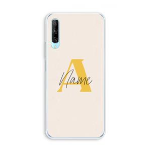CaseCompany Amber Script: Huawei P Smart Pro Transparant Hoesje