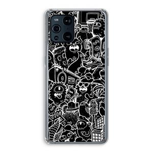 CaseCompany Vexx Black City : Oppo Find X3 Transparant Hoesje