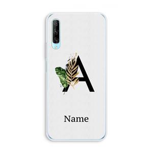 CaseCompany Charcoal Flora: Huawei P Smart Pro Transparant Hoesje