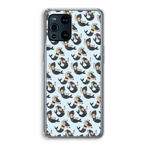 CaseCompany Zeemeermin: Oppo Find X3 Transparant Hoesje