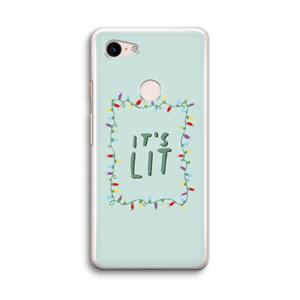 CaseCompany It's Lit: Google Pixel 3 Transparant Hoesje