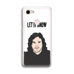 CaseCompany Let It Snow: Google Pixel 3 Transparant Hoesje