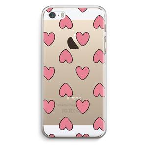 CaseCompany Ondersteboven verliefd: iPhone 5 / 5S / SE Transparant Hoesje