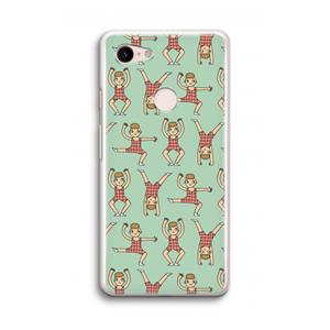 CaseCompany Gymboys: Google Pixel 3 Transparant Hoesje
