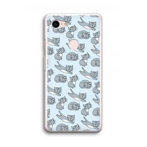 CaseCompany Poezen: Google Pixel 3 Transparant Hoesje