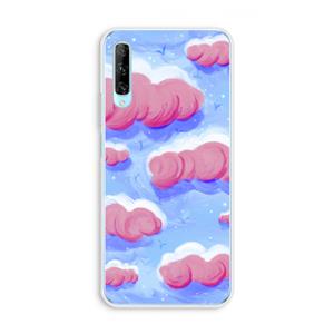 CaseCompany Roze wolken met vogels: Huawei P Smart Pro Transparant Hoesje