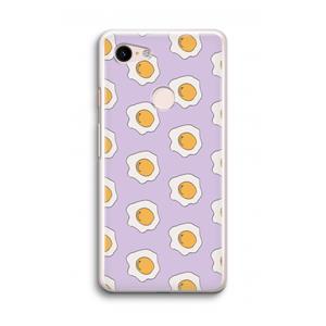 CaseCompany Bacon to my eggs #1: Google Pixel 3 Transparant Hoesje