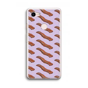 CaseCompany Bacon to my eggs #2: Google Pixel 3 Transparant Hoesje